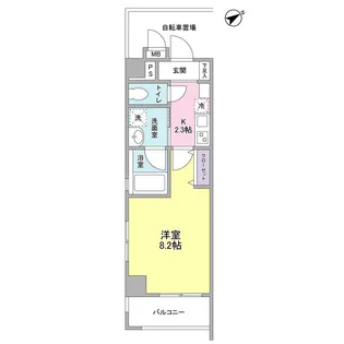 メゾンピオニー都立大学【4階】の間取り