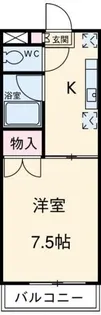 メイプルハイツ【2階】の間取り