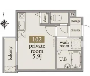 東京都板橋区舟渡2【アパート】の間取り