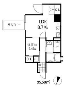 ネクストステージ神戸元町【6階】の間取り