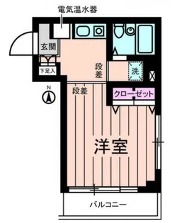 1Kの間取り画像