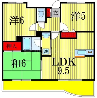 千葉県船橋市薬円台2【マンション】の間取り