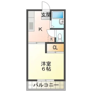 サニイプレイスレジデンス【1階】の間取り
