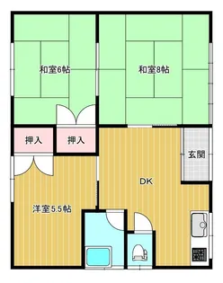 青森県十和田市西二十三番町【一戸建】の間取り