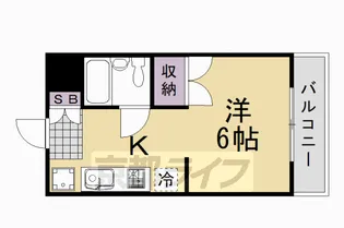 セラ中川【4階】の間取り