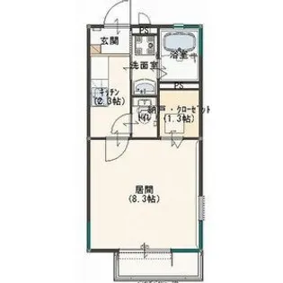 メゾンHANAMARU A棟【2階】の間取り