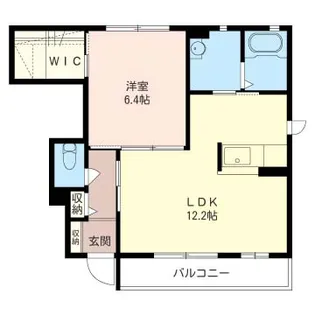 ビラージュプログレIII番館【1階】の間取り