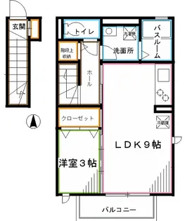 東京都杉並区上井草2【アパート】の間取り