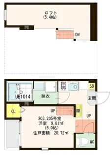 ハーモニーテラス台原II【2階】の間取り