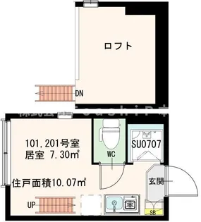東京都中野区南台2【アパート】の間取り