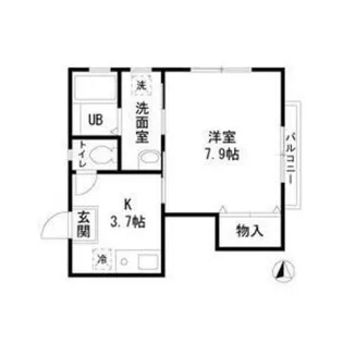 フォレストメゾンNAKANISHI【2階】の間取り