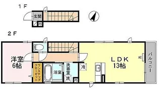 アイリス東中野【2階】の間取り