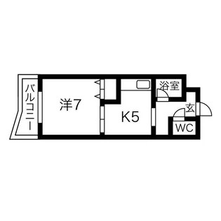 藤井ビル菊水II【6階】の間取り