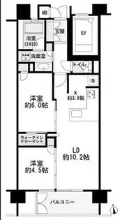 プレミスト神楽坂【4階】の間取り