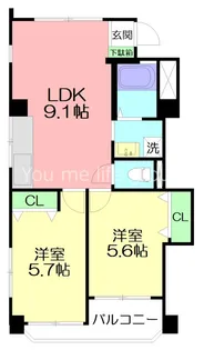 FUJISAWA BASE【3階】の間取り