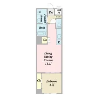 プロシード西大路【3階】の間取り