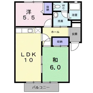 フレグランス上小泉 西館【2階】の間取り