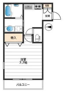 メゾン ドゥ ルミエール【2階】の間取り