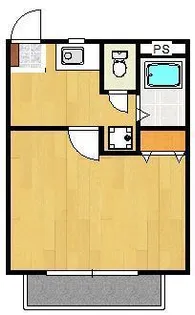 オーベルジュドヌクシナJ【2階】の間取り