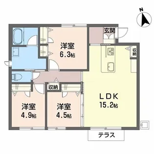 山形県山形市あこや町1【一戸建】の間取り