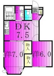 パルテール【1階】の間取り
