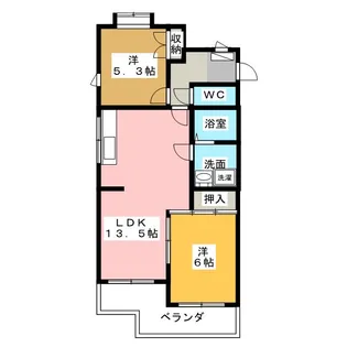 ロイヤル浅野【1階】の間取り