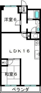 グランドール西大路【6階】の間取り