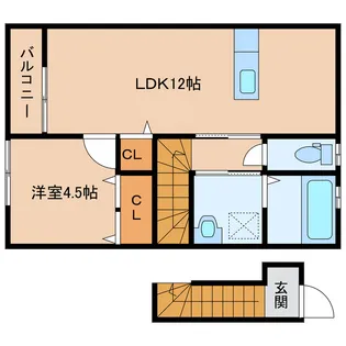 メゾン・ド・シュシュ【1階】の間取り