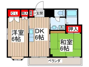 コ-ポリバ-スト-ン【1階】の間取り