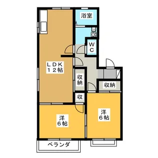 フレグランススカイ【2階】の間取り