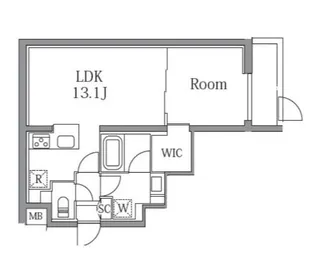 プラティーク大森山王【1階】の間取り
