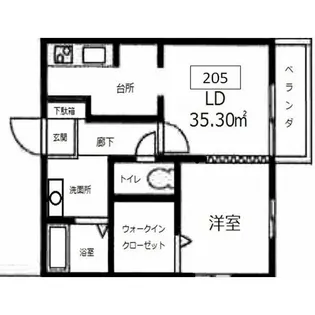 エクセルカーサ立場【2階】の間取り