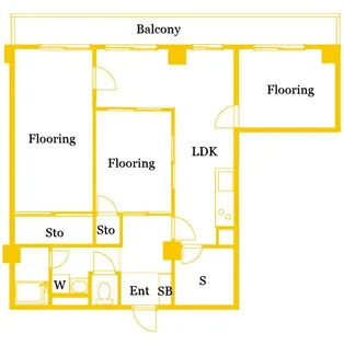横浜天王町レジデンス【4階】の間取り