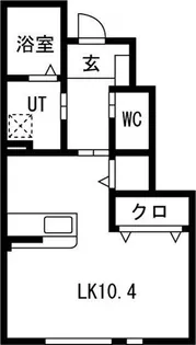 エスティーハウス鍛冶町【1階】の間取り