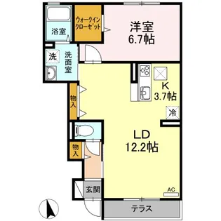 ヴァイデ A【1階】の間取り