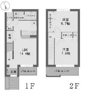 ウッドリッジ壱番館の間取り