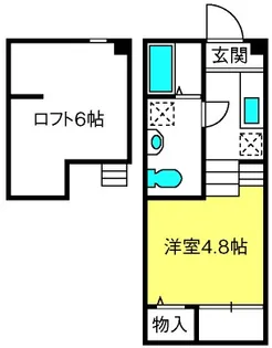 COMFORT VILLA宝来【1階】の間取り