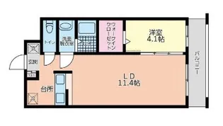 ラフィネ西日暮里【2階】の間取り