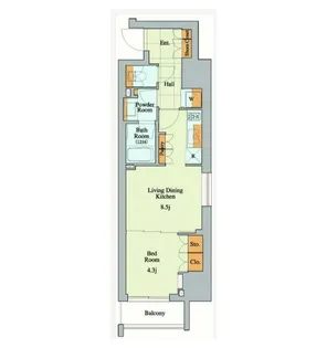 クレストコート大塚 1003号室【8階】の間取り