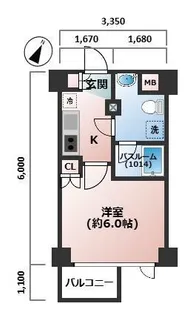 AXAS品川レジデンス【2階】の間取り