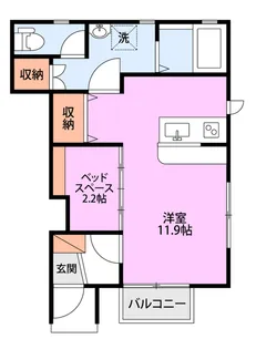 モンラッシェ A【1階】の間取り