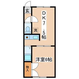 プレジデント城山【2階】の間取り
