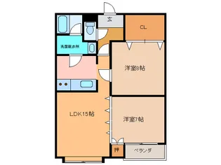 ロンシャン【1階】の間取り
