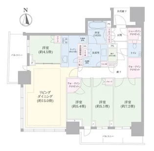 幕張ベイパーク ライズゲートタワー【10階】の間取り