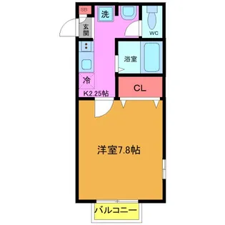 ハイライフ習志野【2階】の間取り