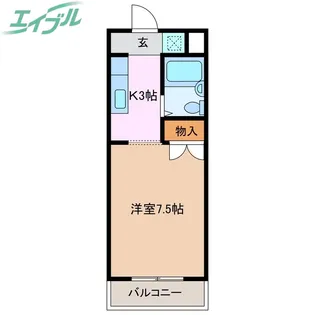 AKEBOHNO B棟【2階】の間取り