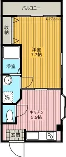 サンライズハイツ【2階】の間取り