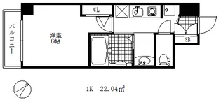 エステムコート神戸湊町【7階】の間取り