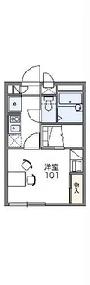 レオパレスエクレール【1階】の間取り