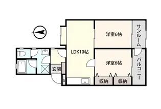 アシスト金沢マンション【2階】の間取り